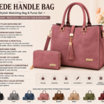 Suede Handle Bag