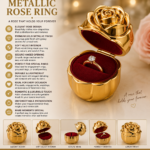 Metallic Rose Ring
