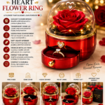Heart Flower Ring