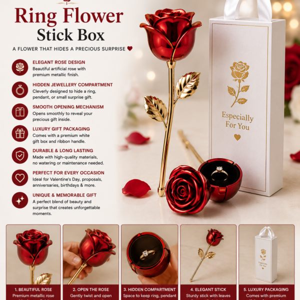 Ring Flower Stick Box