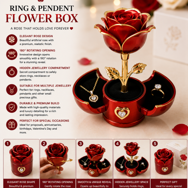 Ring & Pandent Flower Box
